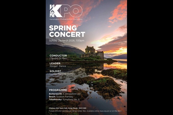 Kensington Philharmonic Orchestra performing on stage